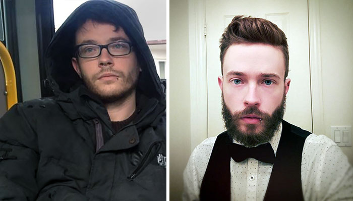 Before And After My Beard. About Six Months But Constantly Trimmed