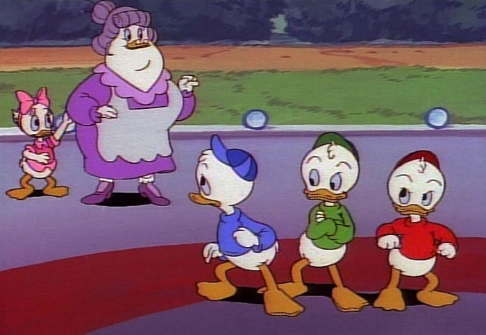 Scene from "Ducktales" cartoon
