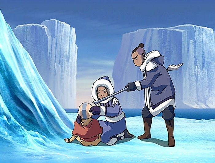 Scene from "Avatar The Last Air Bender" animated cartoon show