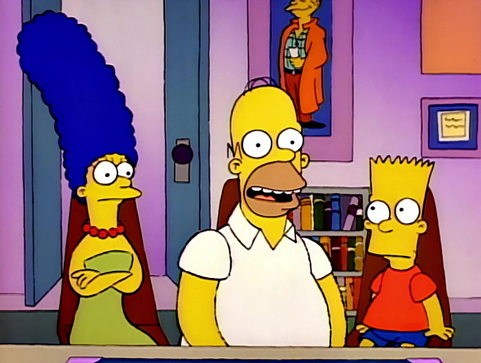 Scene from "The Simpsons" cartoon