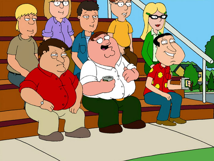 Scene from "Family Guy" cartoon