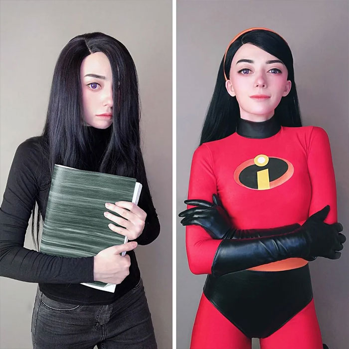 2 Sides Of Violet From Incredibles