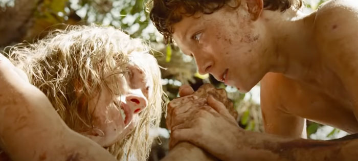 Lucas and Maria holding hands 