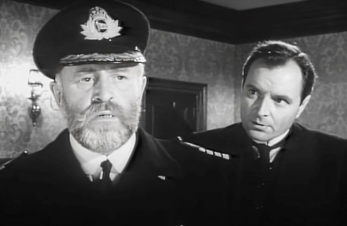 Captain and second officer look worried 