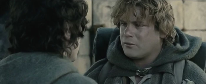 Sam carrying a backpack 