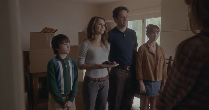 Phillip Elizabeth Paige and Henry standing from The Americans pilot
