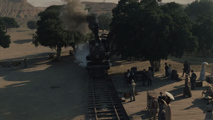 Train arriving from Westworld the original