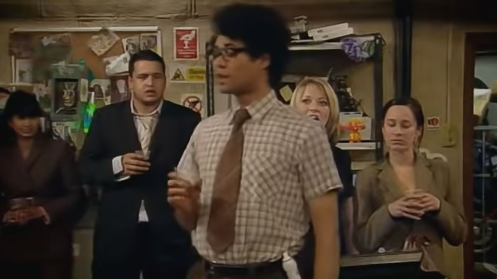 Maurice Moss talking from It Crowd Yesterday's Jam