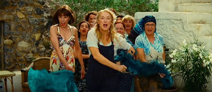 Scene from Mamma Mia! movie