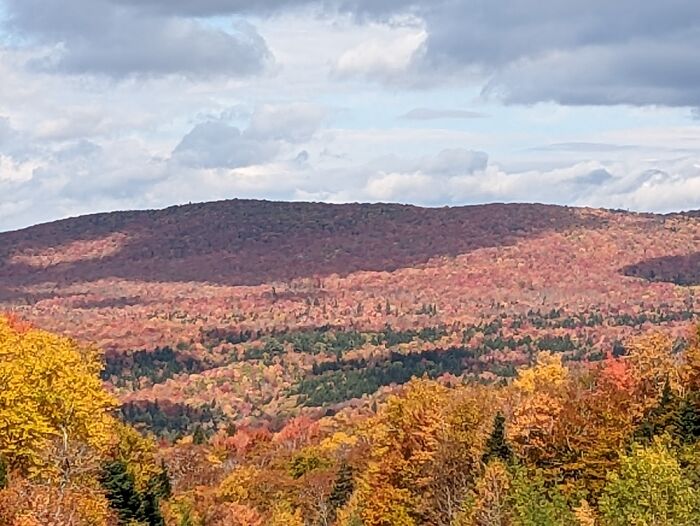 The Sky Over The White Mountains Of New Hampshire In The Fall