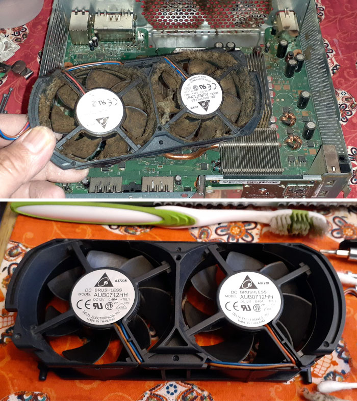 I Love Restoring Old Game Consoles. Here Are Some Pictures Of An Xbox 360 I Am Cleaning Up