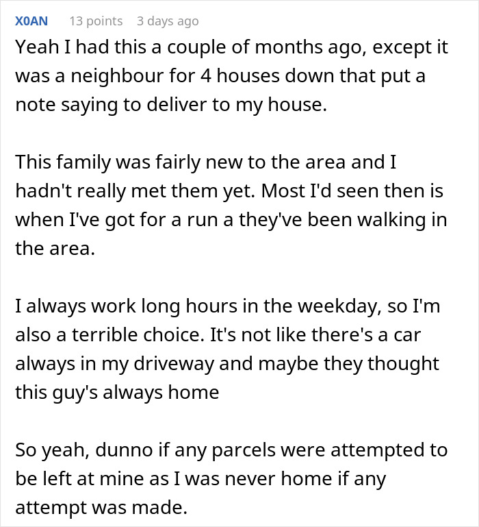 Man Stunned By His Neighbor’s Entitlement Who Designated His Home As A Drop-Off For His Deliveries Man Stunned By His Neighbor’s Entitlement Who Designated His Home As A Drop-Off For His Deliveries
