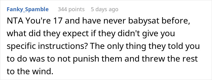 Person Gets Told Off For Disciplining SIL’s 2 Young Kids, Allows Them To Wreak Absolute Hell At Home Next Time They Babysit Person Gets Told Off For Disciplining SIL’s 2 Young Kids, Allows Them To Wreak Absolute Hell At Home Next Time They Babysit