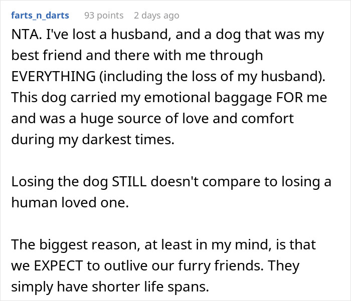 “A Dog Is Not The Same As A Husband”: Woman Loses Patience With Her Sister For Nonstop Comparisons Of Their Losses