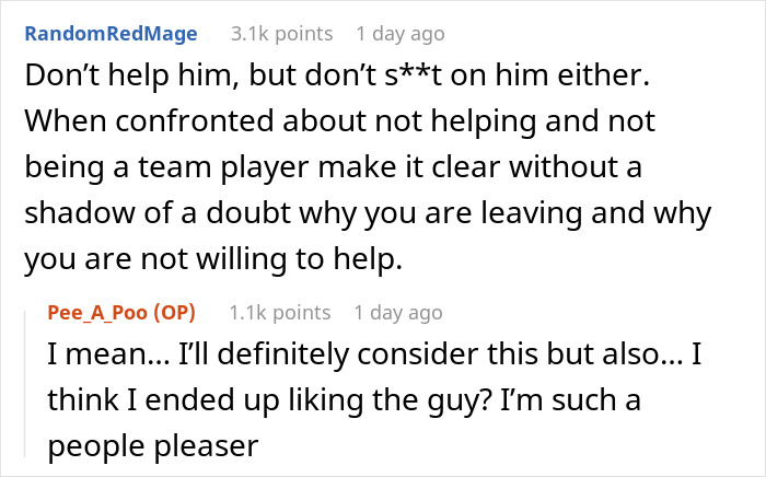 "The Guy Who Got The Job I Wanted Reached Out To Me For Help With His Job" "The Guy Who Got The Job I Wanted Reached Out To Me For Help With His Job"