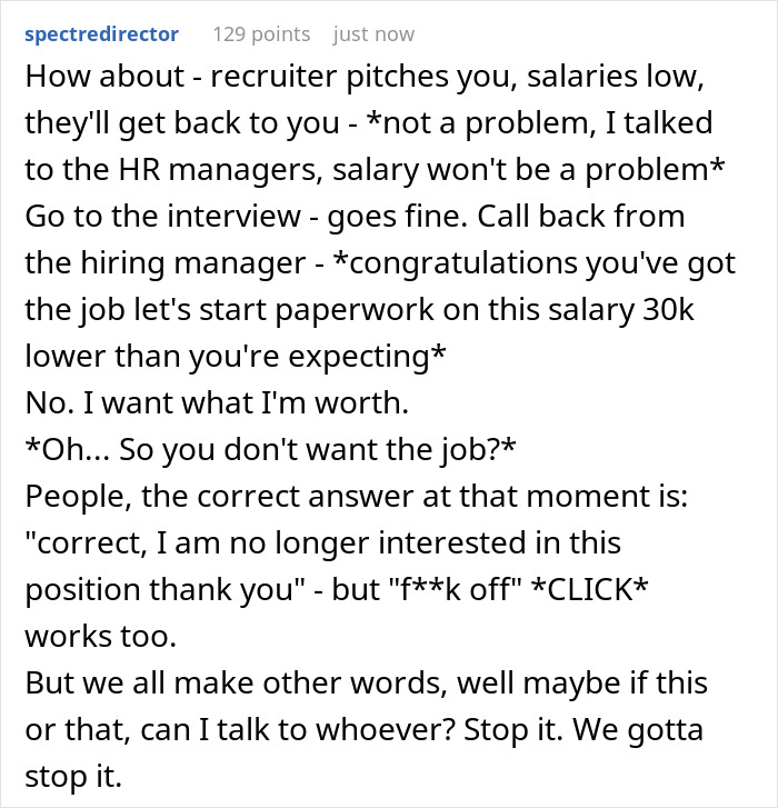 Man Submits A Job Application And Requests $100K As Per The Job Description, That Shocks The Interview Manager