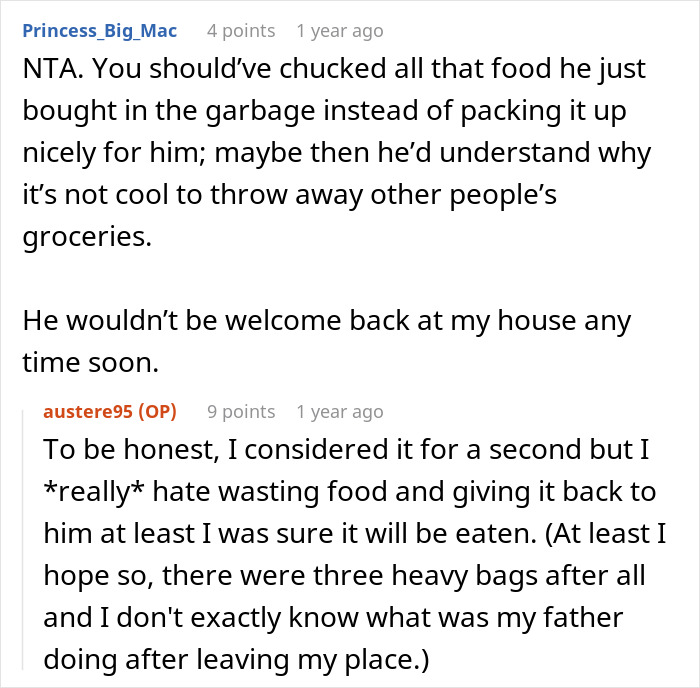 Father Tosses Out All Of 26 Y.O. Daughter’s Food That He Decides To Be “Unsuitable” Bringing Her To Tears, So She Asks Him To Leave