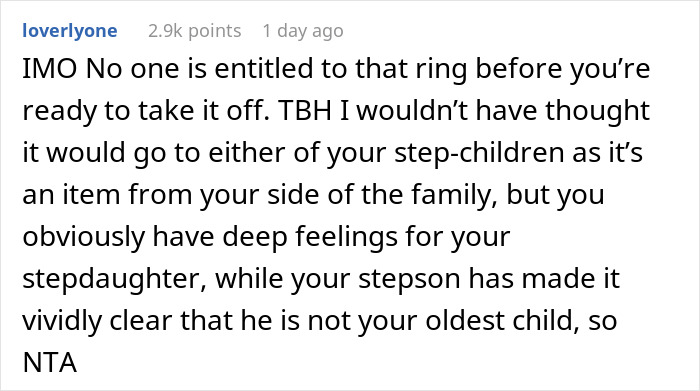 Jerk Stepson Treats Stepmom Like "Vermin" For 20 Odd Years, Shocked When She Won't Pass Family Heirloom To Him