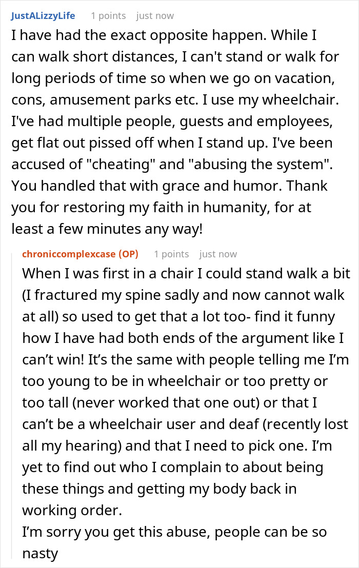 Person Who Uses A Wheelchair Full-Time Is Told To Leave It Before Hopping On A Ride, Maliciously Complies Until The Employee Understands They Screwed Up Person Who Uses A Wheelchair Full-Time Is Told To Leave It Before Hopping On A Ride, Maliciously Complies Until The Employee Understands They Screwed Up