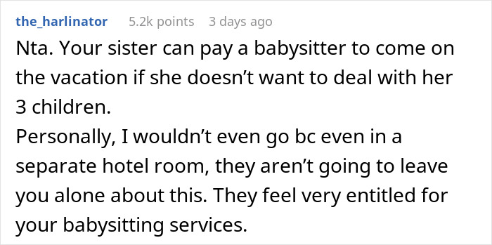 Family Tries Guilt-Tripping A Guy Into Babysitting His 3 Nephews On Vacation, He Refuses And Drama Ensues Family Tries Guilt-Tripping A Guy Into Babysitting His 3 Nephews On Vacation, He Refuses And Drama Ensues