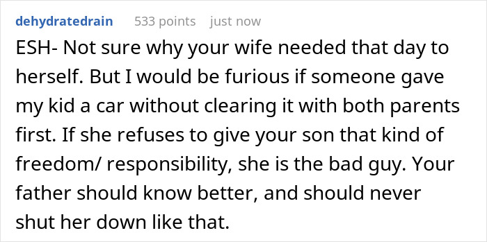 Birthday Surprise Turns Into Family Drama After This Mom Creates A Scene About Grandfather Gifting Her 16 Y.O. A Car