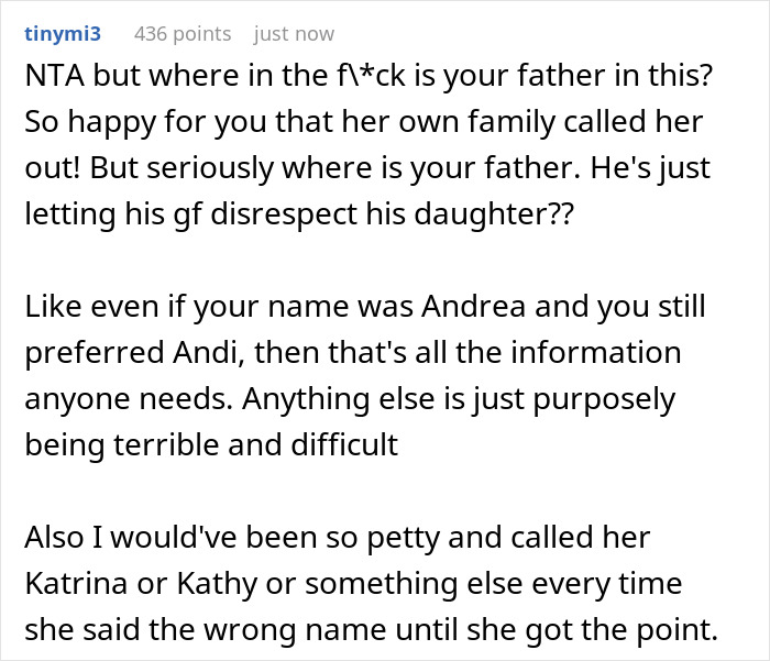 Teen Is Sick And Tired Of Future Stepmom Who Kept Addressing Her Wrongly, Makes Her A Laughingstock At Family Dinner Teen Is Sick And Tired Of Future Stepmom Who Kept Addressing Her Wrongly, Makes Her A Laughingstock At Family Dinner