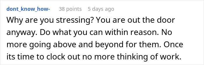 “Everything Is Urgent And Panicked”: Man Puts In 2-Week Notice, Toxic Management Puts Months Of Work On His Desk Instead