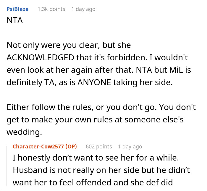 Bride Furious With MIL For Going Against The ‘No Speech’ Rule At Wedding And Ignores Her, Drama Ensues Bride Furious With MIL For Going Against The ‘No Speech’ Rule At Wedding And Ignores Her, Drama Ensues