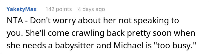 Woman Tells Sister Her Husband Needs To Step Up With His Parenting Since She Won't Be Watching Their Kids Anymore, She Finds It Outrageous Woman Tells Sister Her Husband Needs To Step Up With His Parenting Since She Won't Be Watching Their Kids Anymore, She Finds It Outrageous