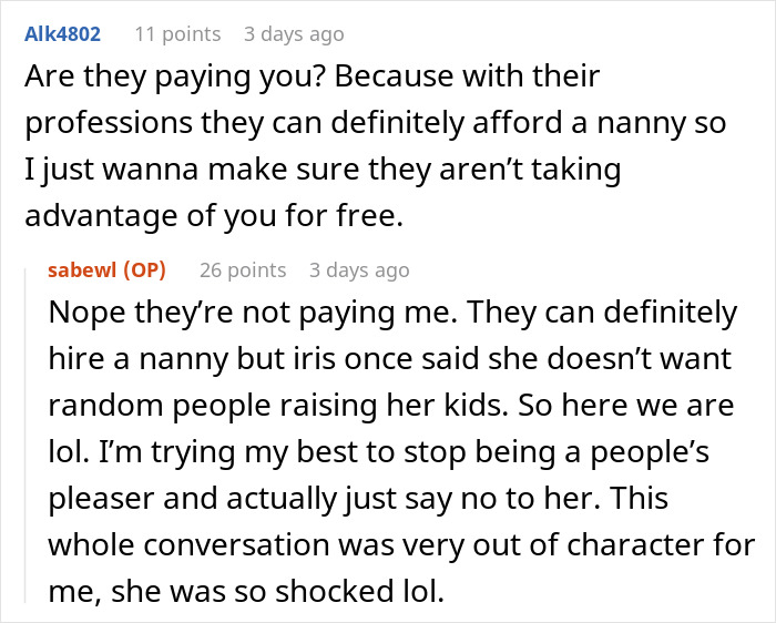 Woman Tells Sister Her Husband Needs To Step Up With His Parenting Since She Won't Be Watching Their Kids Anymore, She Finds It Outrageous Woman Tells Sister Her Husband Needs To Step Up With His Parenting Since She Won't Be Watching Their Kids Anymore, She Finds It Outrageous