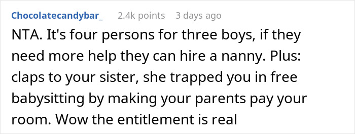 Family Tries Guilt-Tripping A Guy Into Babysitting His 3 Nephews On Vacation, He Refuses And Drama Ensues Family Tries Guilt-Tripping A Guy Into Babysitting His 3 Nephews On Vacation, He Refuses And Drama Ensues