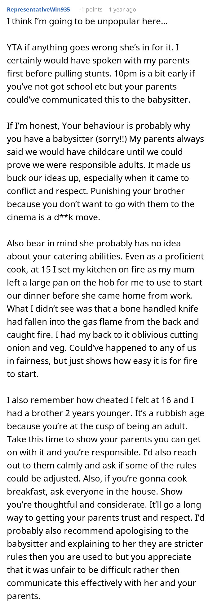 “I Have To Be In Bed By 10”: Strict Babysitter’s Rules Push 16-Year-Old Teen To Rebel, He Wonders If He Took It Too Far “I Have To Be In Bed By 10”: Strict Babysitter’s Rules Push 16-Year-Old Teen To Rebel, He Wonders If He Took It Too Far