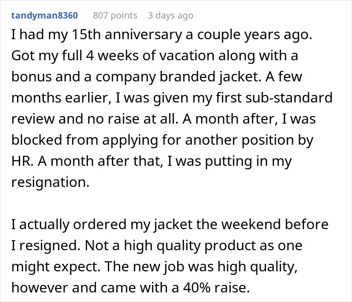 Company Gives Final Raise To Employee After 10 Years Of Work, He Hands In His Notice Company Gives Final Raise To Employee After 10 Years Of Work, He Hands In His Notice