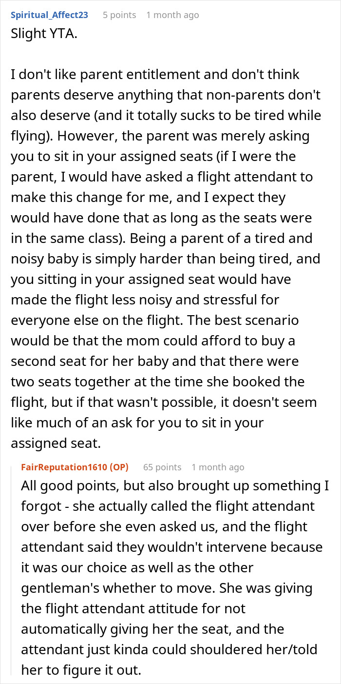 Exhausted Passenger Is Upset About Having To Give Up Their Middle Seat To A Mother Traveling With A Baby Exhausted Passenger Is Upset About Having To Give Up Their Middle Seat To A Mother Traveling With A Baby