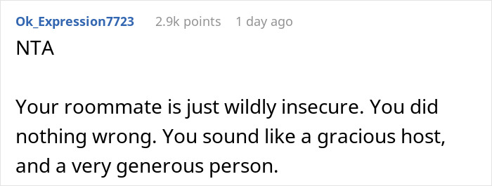 Man Wonders If He’s A Jerk For Offering Roommate And His GF Home-Cooked Food Man Wonders If He’s A Jerk For Offering Roommate And His GF Home-Cooked Food