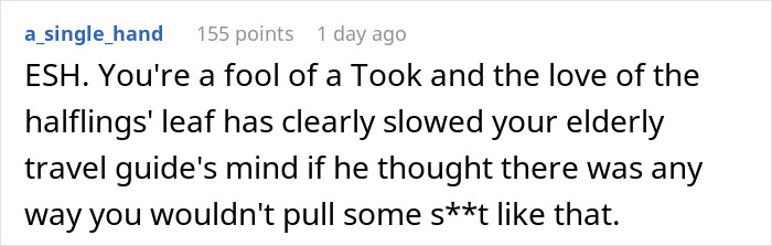 People Are Cracking Up At This Spot-On AITA Story Parody Recounting Famous Lord Of The Rings Moment People Are Cracking Up At This Spot-On AITA Story Parody Recounting Famous Lord Of The Rings Moment