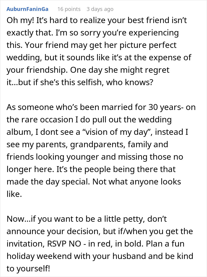 Bride Doesn't Want Her Maid Of Honor To Be Pregnant, Asks Her Best Friend Of 20 Years To Step Down, Even Though She's Not Pregnant Yet