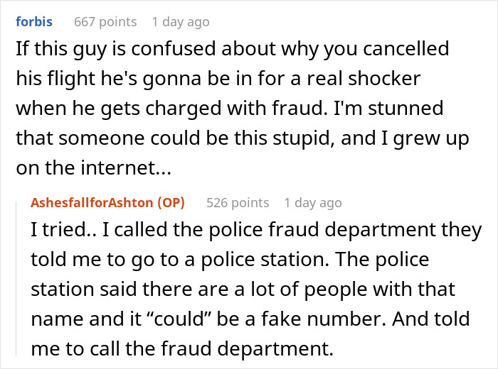 Man Gets His Credit Card Number Stolen, Ends Up Confused When He Upsets The Thief By Canceling The Flight That Was Booked Using It Man Gets His Credit Card Number Stolen, Ends Up Confused When He Upsets The Thief By Canceling The Flight That Was Booked Using It