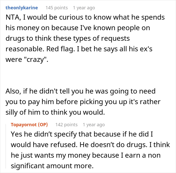 Boyfriend Demands To Be Paid The Same As Uber For Picking Girlfriend Up From Work, And The Woman Is Perplexed Boyfriend Demands To Be Paid The Same As Uber For Picking Girlfriend Up From Work, And The Woman Is Perplexed