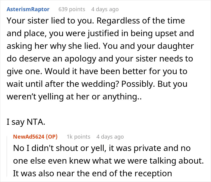 Man Condemns Sister For Excluding His Amputee Daughter From Allegedly ‘Child-Free’ Wedding Man Condemns Sister For Excluding His Amputee Daughter From Allegedly ‘Child-Free’ Wedding