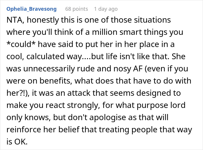 Woman Meets Fellow Mom From Kid’s School, First Instinct Is To Berate Her For Being A “Scrounger” And “On Benefits” Woman Meets Fellow Mom From Kid’s School, First Instinct Is To Berate Her For Being A “Scrounger” And “On Benefits”