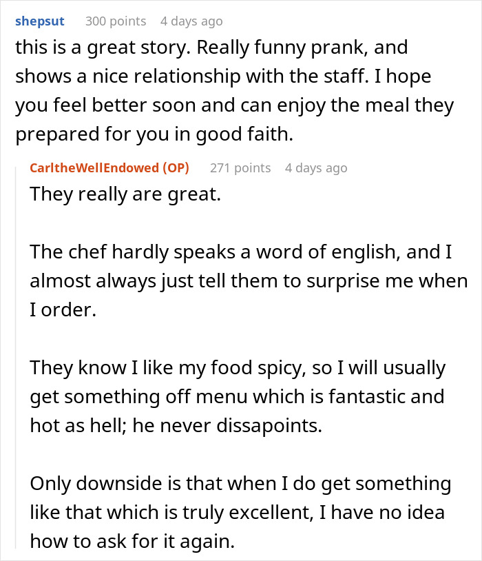Chef Maliciously Complies, Pranking Customer Who Wanted His Meal As Spicy As If The Chef Hated Him Chef Maliciously Complies, Pranking Customer Who Wanted His Meal As Spicy As If The Chef Hated Him