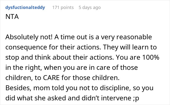 Person Gets Told Off For Disciplining SIL’s 2 Young Kids, Allows Them To Wreak Absolute Hell At Home Next Time They Babysit Person Gets Told Off For Disciplining SIL’s 2 Young Kids, Allows Them To Wreak Absolute Hell At Home Next Time They Babysit