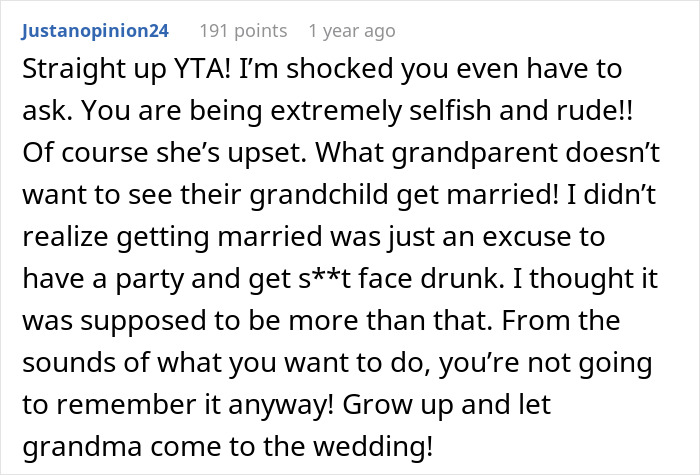 "I Am The Bride After All": Woman Doesn't Want Fiancé's Grandma At Her Wedding, Starts A Drama