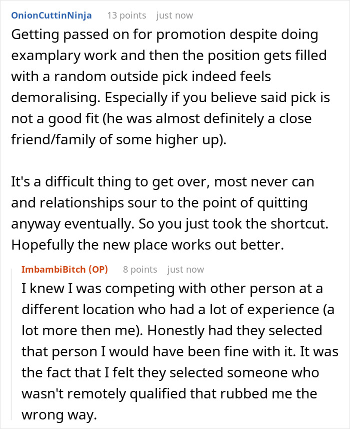 "Today Is My Last Day, I'm Going Home": Man Quits When Promotion Goes To Less-Skilled Hire