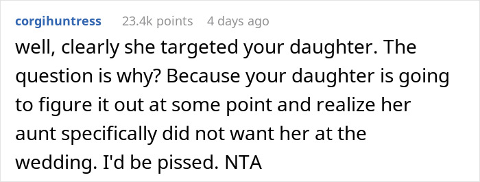 Man Condemns Sister For Excluding His Amputee Daughter From Allegedly ‘Child-Free’ Wedding Man Condemns Sister For Excluding His Amputee Daughter From Allegedly ‘Child-Free’ Wedding