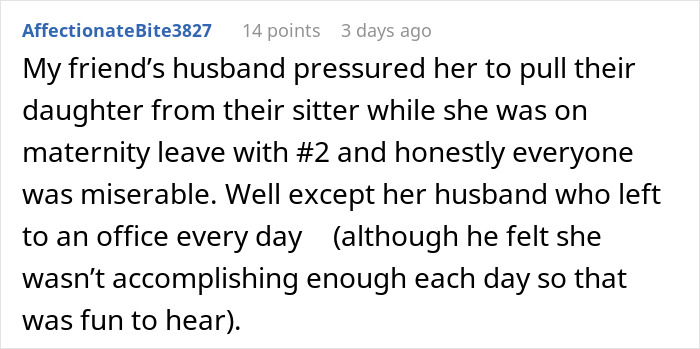 "I Don't Feel Guilty About It": Mom Is Expected To Pull Toddler Out Of Daycare While On Maternity Leave, But She's Having None Of It "I Don't Feel Guilty About It": Mom Is Expected To Pull Toddler Out Of Daycare While On Maternity Leave, But She's Having None Of It