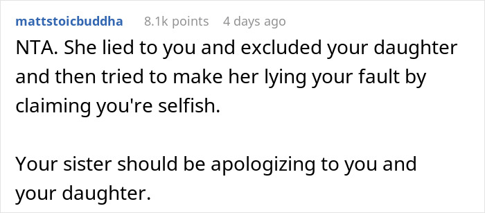 Man Condemns Sister For Excluding His Amputee Daughter From Allegedly ‘Child-Free’ Wedding Man Condemns Sister For Excluding His Amputee Daughter From Allegedly ‘Child-Free’ Wedding