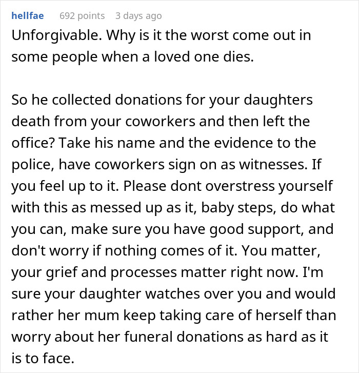 Woman Goes Back To Work After Grieving Her Daughter, Learns There Were Donations Collected For Her That She Never Got