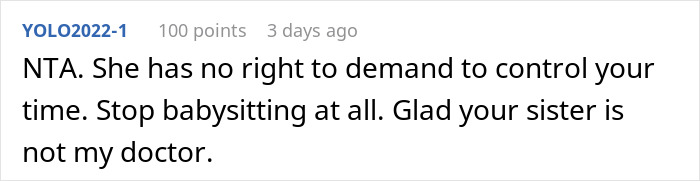 Woman Tells Sister Her Husband Needs To Step Up With His Parenting Since She Won't Be Watching Their Kids Anymore, She Finds It Outrageous Woman Tells Sister Her Husband Needs To Step Up With His Parenting Since She Won't Be Watching Their Kids Anymore, She Finds It Outrageous